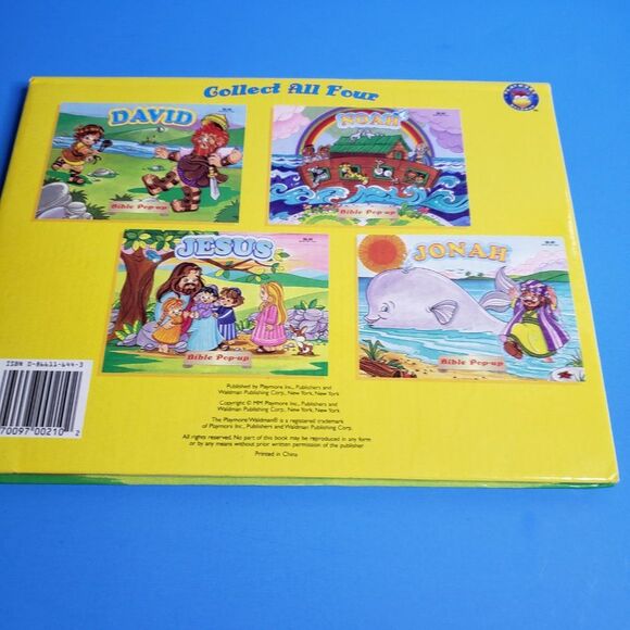 Adorable Christian Kids Bible Pop Up Jesus Childrens Story Book - Picture 2 of 15